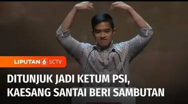 Putra bungsu Presiden Jokowi, Kaesang Pangarep, ditunjuk sebagai Ketua Umum PSI. Penunjukan ini hanya berselang 2 hari setelah Kaesang resmi bergabung dengan PSI.