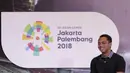 Atlet renang, Siman Sudartawa, saat jumpa pers di SCTV Tower, Jakarta, Kamis, (8/2/2018). Emtek Group akan menayangkan siaran Asian Games 2018. (Bola.com/M Iqbal Ichsan)