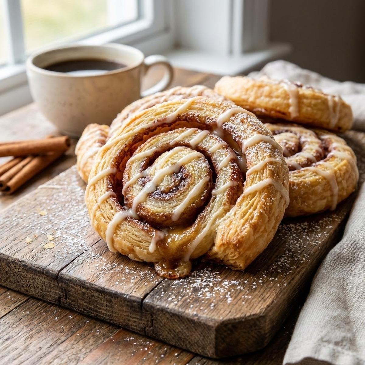Cinnamon Roll Puff Pastry (Gemini AI)