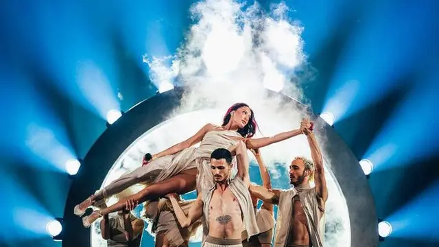 Potret Eden Golen di acara Eurovision