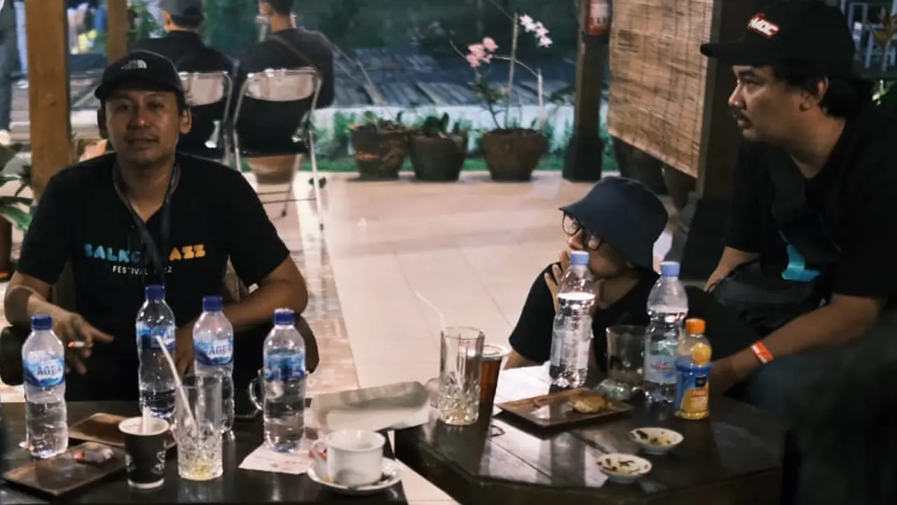 Founder Balkonjazz Festival CEO dari Sinergi Live, Bakkar Wibowo mengaku puas dengan berlangsungnya acara yang digelar di kawasan Borobudur, Magelang, Jawa Tengah pada Sabtu (14/5/2022).