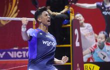FOTO: Alwi Farhan Menang Meyakinkan Atas Wakil India di Indonesia Open 2025