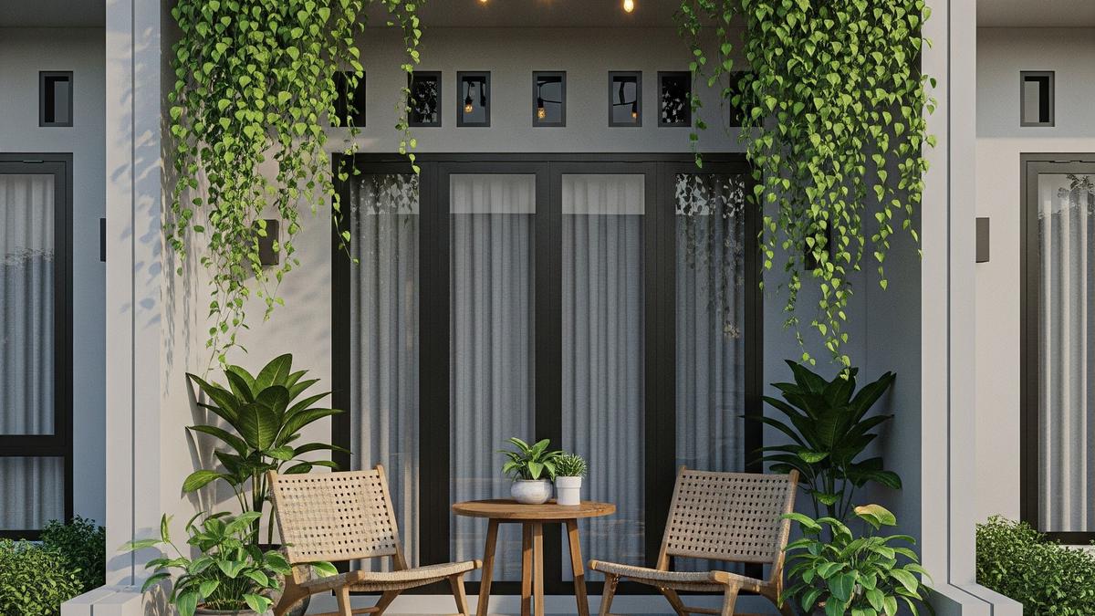 7 Ide Furniture Teras Kecil yang Nyaman dan Stylish