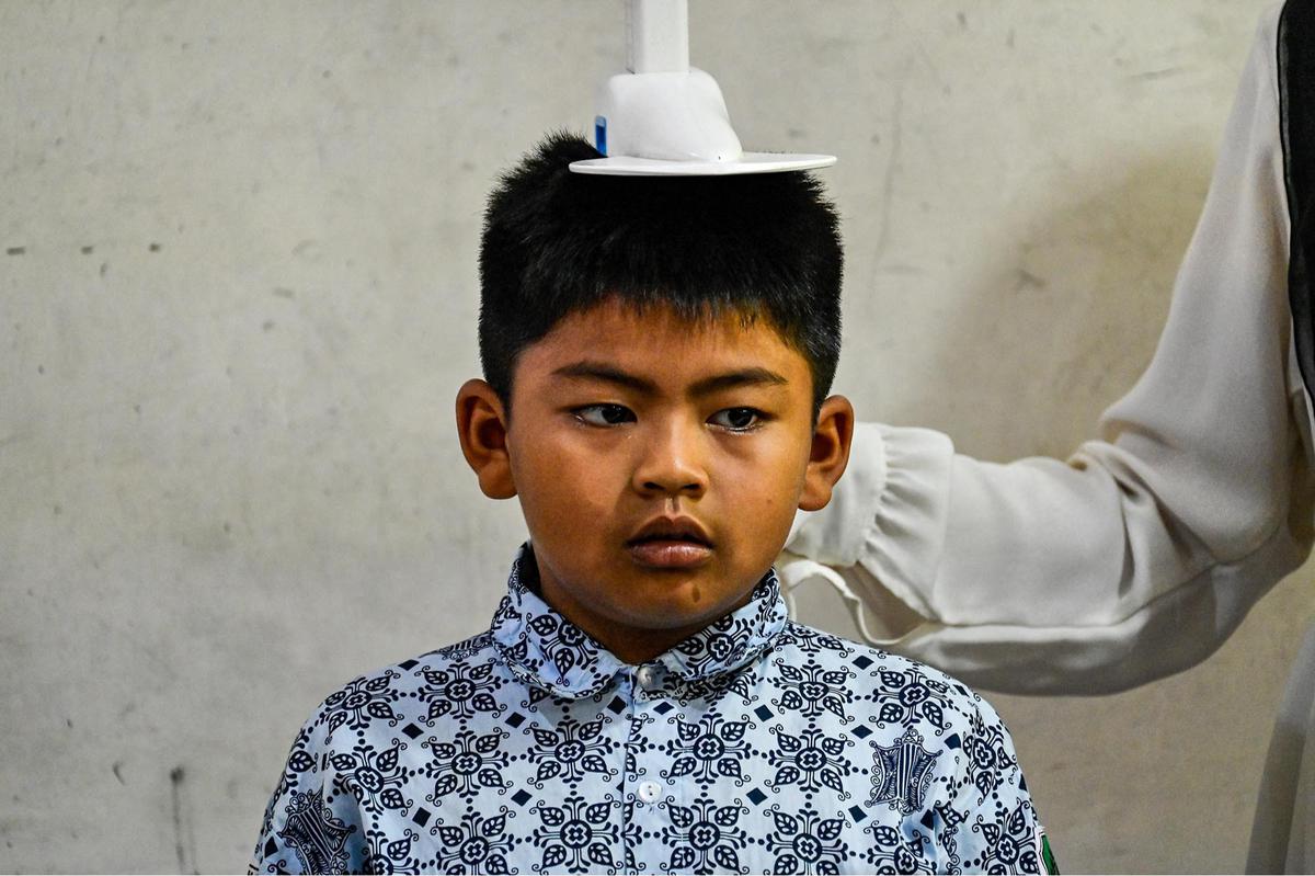 FOTO: Antusias Murid Madrasah Jalani Pemeriksaan Kesehatan Gratis