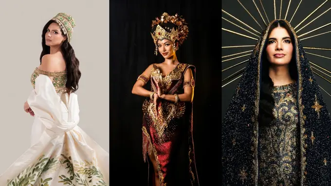 Dari Al-Aqsa hingga Bunda Maria, Parade Gaun Simbol Spiritual yang Menggema di Miss Universe 2025