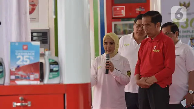 Jokowi Luncurkan Implementasi B30 di SPBU Pertamina