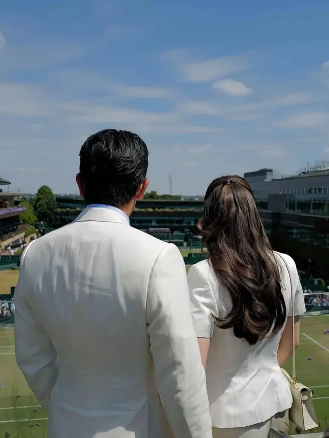 Penampilan Berkelas Pangeran Mateen dan Anisha Rosnah di Wimbledon 2025, Tampil Serasi dalam Nuansa Putih Klasik