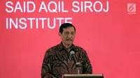 Menko Maritim Luhut Binsar Panjaitan memberikan sambutan pada acara Deklarasi Said Aqil Siroj (SAS) Institute di Jakarta, Rabu,(1/8). SAS Institute sebuah organisasi simbol perjuangan gagasan Islam Nusantara. (Liputan6.com/Johan Tallo)