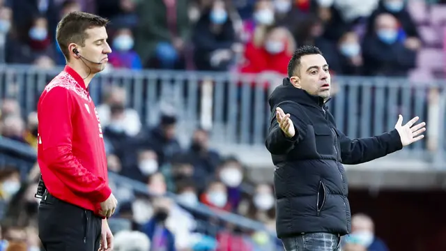Foto: Reaksi Xavi Usai Menelan Kekalahan Perdana Sebagai Pelatih Barcelona di Liga Spanyol