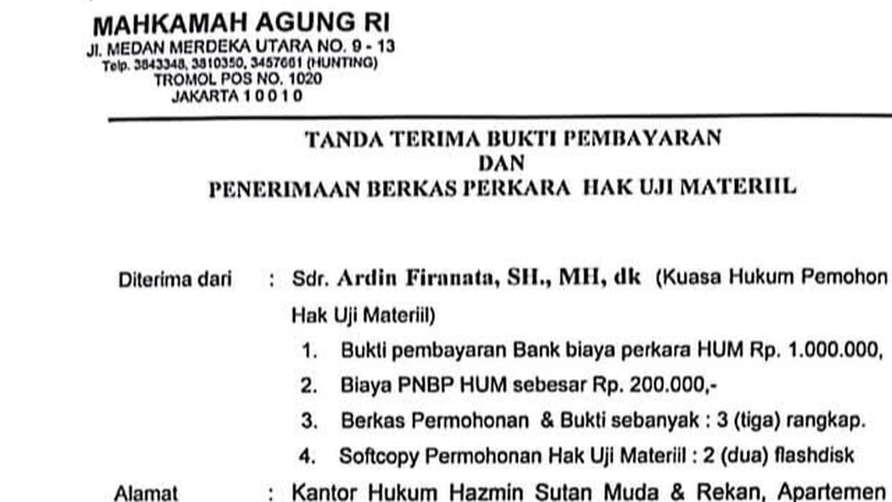 Perpres Kantor Komunikasi Kepresidenan Digugat ke MA, Ada 4 Pasal Diajukan Uji Materiil