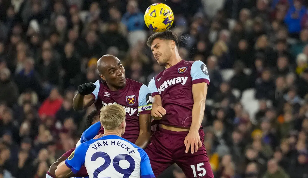 Pertandingan ini sangat dinanti karena Brighton berpeluang melampaui West Ham jika berhasil meraih tiga poin. (AP Photo/Kirsty Wigglesworth)