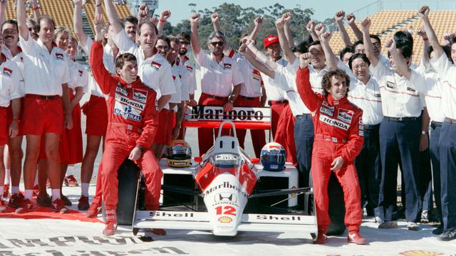 Ayrton Senna dan Alain Prost di Formula 1 1988