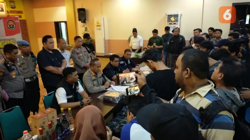 Konferensi pers Polrestabes Makassar (Liputan6.com/Fauzan)