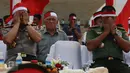 Panglima TNI, Jenderal Gatot Nurmantyo dan Kapolri, Jenderal Tito Karnavian menghadiri Silaturahmi Nusantara Bersatu, Jakarta, Rabu (30/11). Gema Nusantara Bersatu diikuti 5000 TNI, Polri, Pelajar, Warga dan antar lintas agama. (Liputan6.com/Johan Tallo)