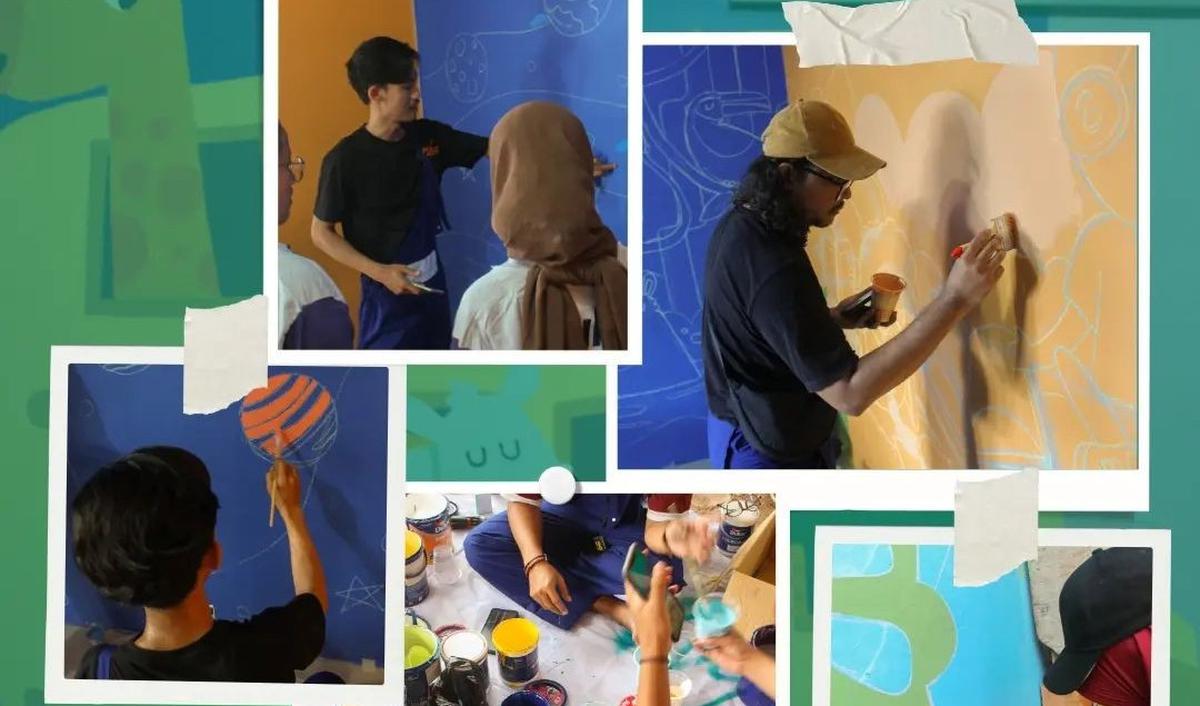 Dulux dan Relawan Ngakarya Mewarnai Panti Trisna Werdha Pniel