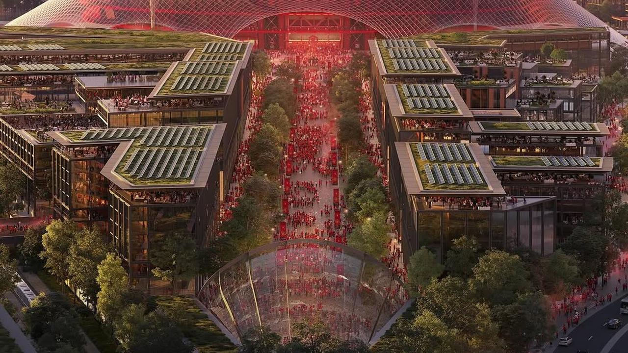 Penampakan stadion baru yang bakal dibangun Manchester United