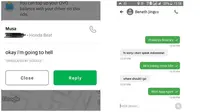 Chat Lucu Driver Ojek Online Berbahasa Inggris Ini Bikin Ketawa Geli (sumber:Instagram/dramaojol.id)