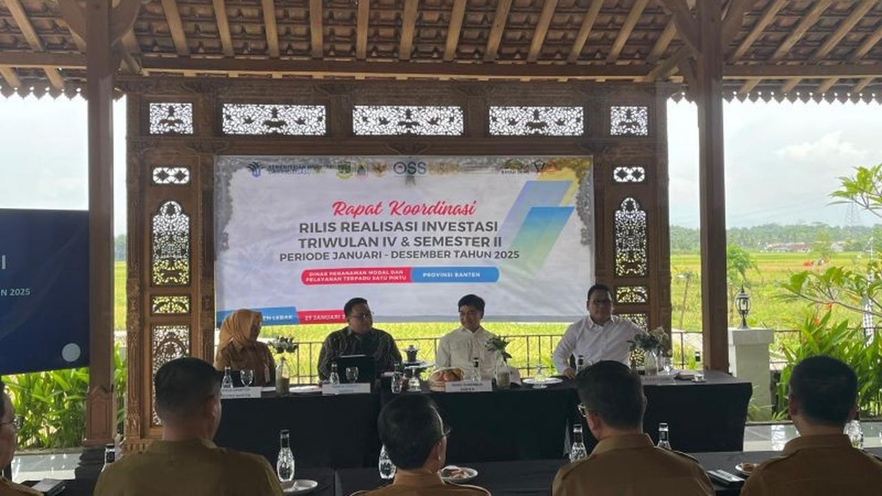 Realisasi Investasi Banten 2025 Tembus Rp130,2 Triliun, Lampaui Target Tahunan