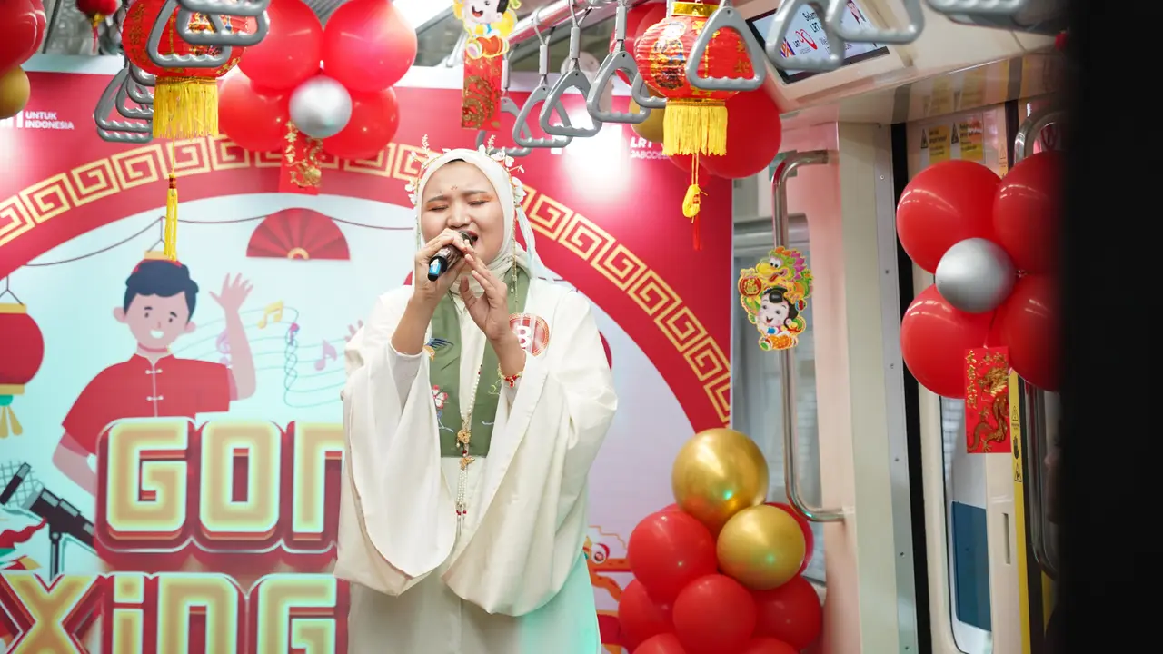 PT KAI (Persero) menggelar kompetisi atau lomba karaoke bagi para penumpang LRT Jabodebek pada Jumat, 9 Februari 2024. Hal ini dilakukan dalam rangka Imlek 2024