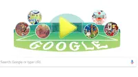 Tampilan Google Doodle di hari kedua Piala Dunia 2018 (Dok: Google)