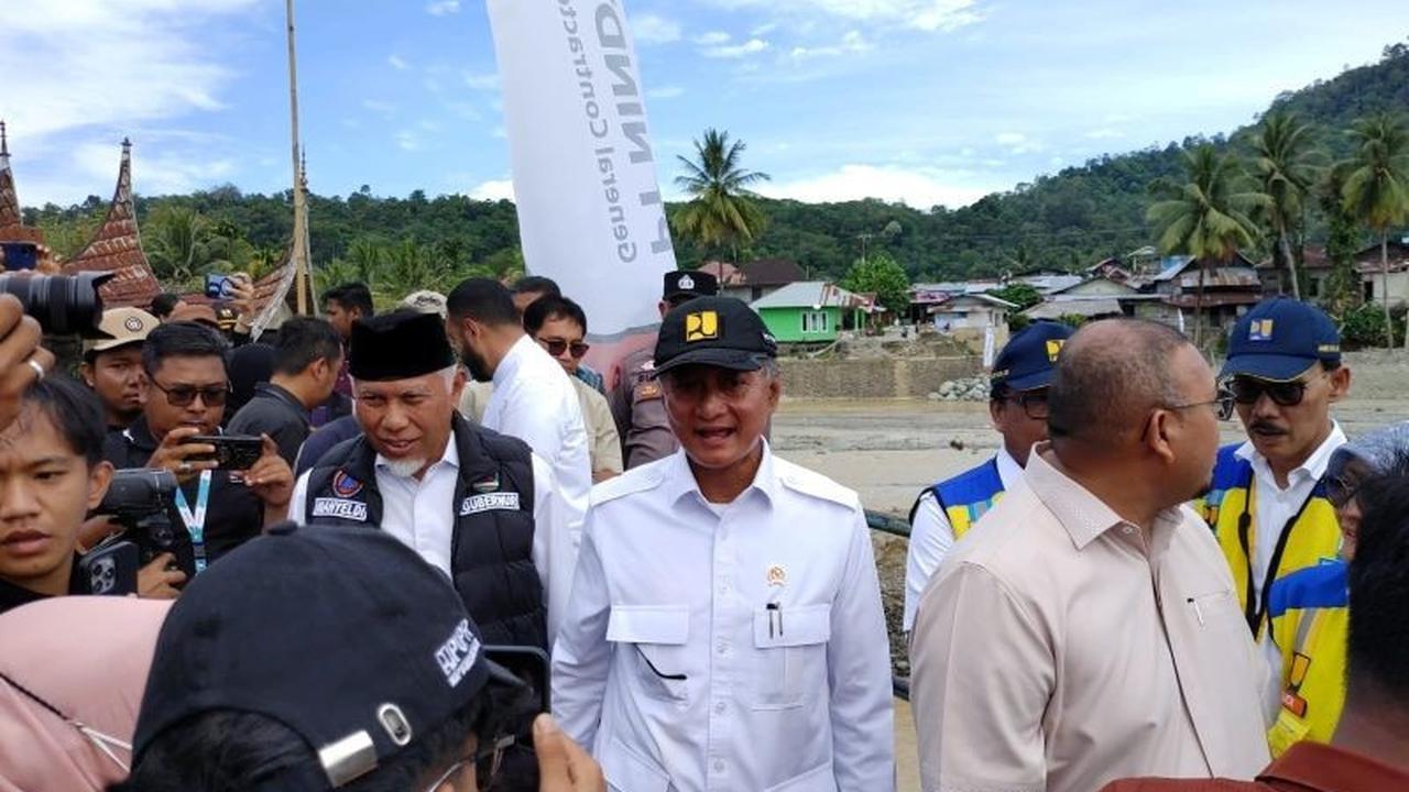 Menteri PUPR Dody Hanggodo Pastikan Pengerjaan Irigasi Padang Berlanjut Pasca Bencana