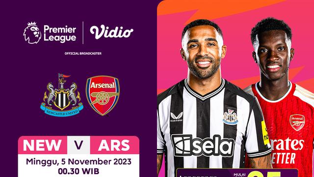Link Streaming Premier League 23/24: Newcastle vs Arsenal di Vidio