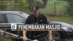 Jemaah di Islamic Center Masjid Al-Noor Norwegia dikejutkan aksi penembakan hari Minggu (11/8/2019). Aksi ini hanya melukai salah satu warga yang berada sekitar masjid.