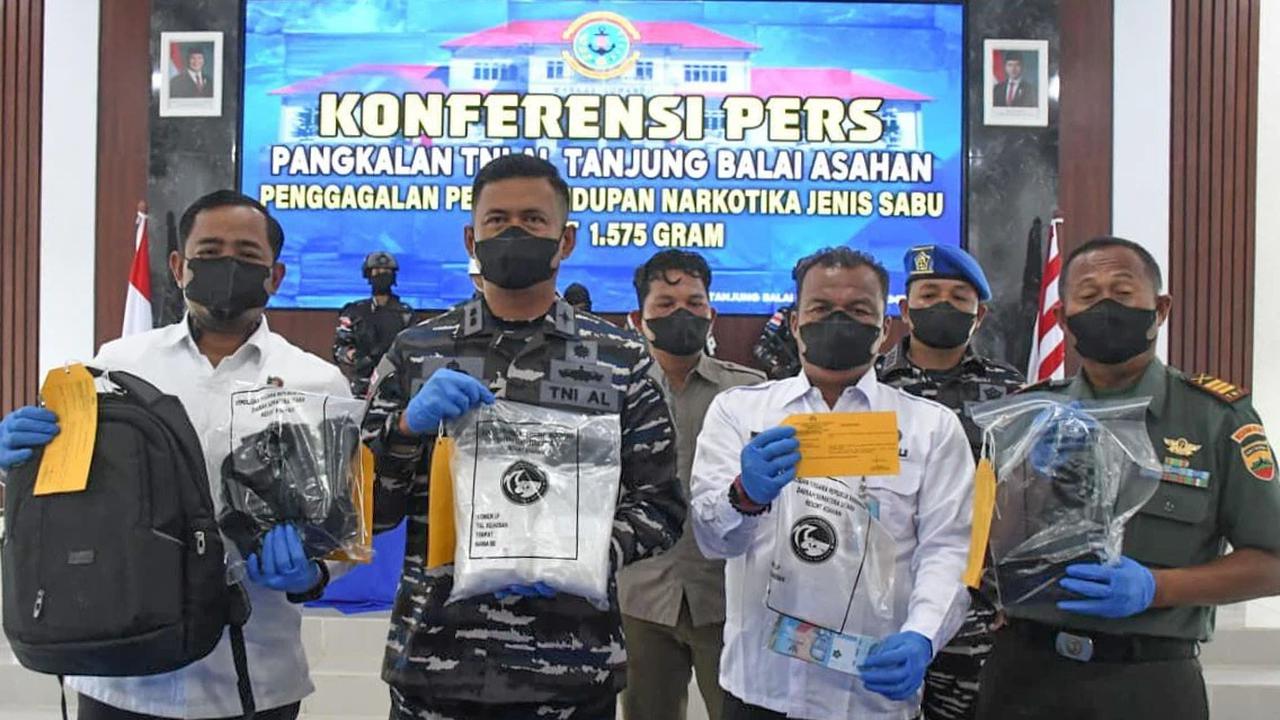 FOTO: TNI AL Gagalkan Penyelundupan Sabu Bernilai Miliaran di Bagan Asahan