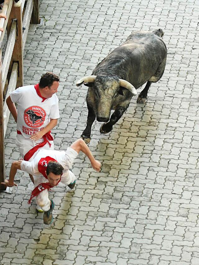 Diseruduk Banteng, Para Peserta Terluka di Festival San Fermin
