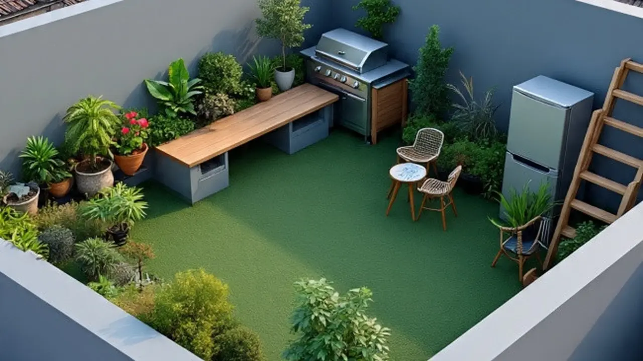 Ilustrasi Rumah Rooftop Mini (Sumber Gambar: Meta AI)