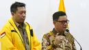 Ketua DPP Partai Golkar Ace Hasan Syadzily memberi keterangan pers terkait pemberhentian dan pengisian jabatan di Jakarta, Selasa (19/3). Erwin Aksa diberhentikan karena mendukung paslon capres-cawpres nomor urut 02. (Liputan6.com/Johan Tallo)