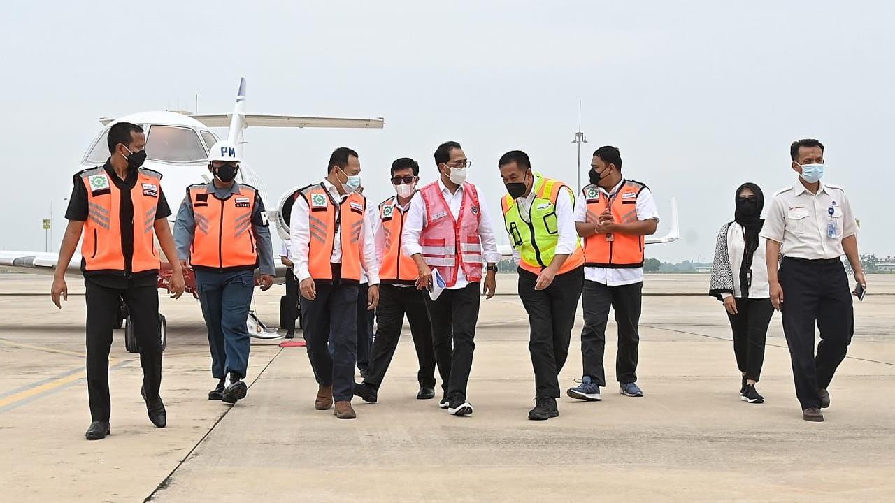 Menteri Perhubungan Budi Karya Sumadi di bandara Kertajati Majalengka, Jawa Barat. (Dok Kemenhub)