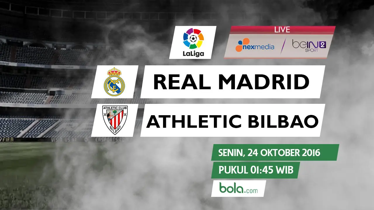 La Liga_Real Madrid vs Athletic Bilbao (Bola.com/Adreanus Titus)