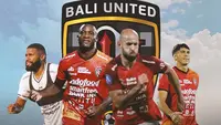 Bali United - Jefferson, Privat Mbarga, M. Rashid, Elias Dolah (Bola.com/Adreanus Titus)