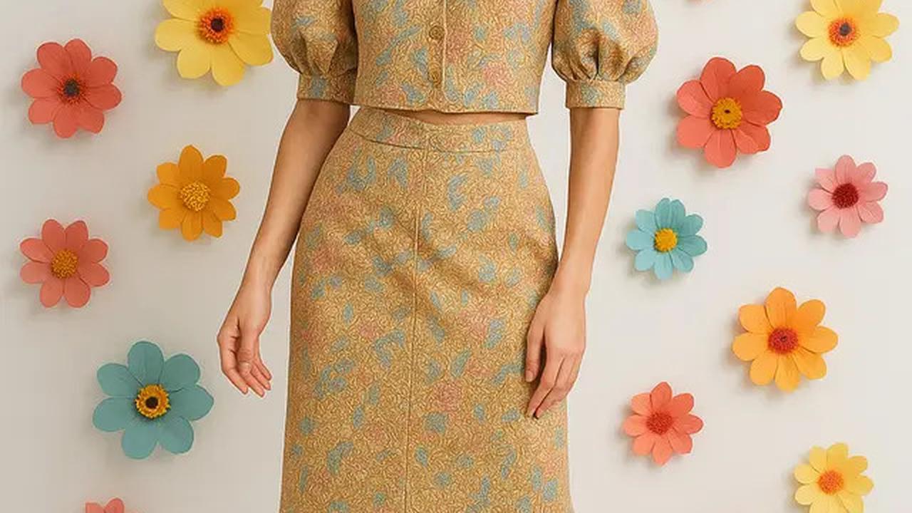 7 Model Blazer Batik Lengan Puff Crop, Feminin Tapi Tetap Edgy