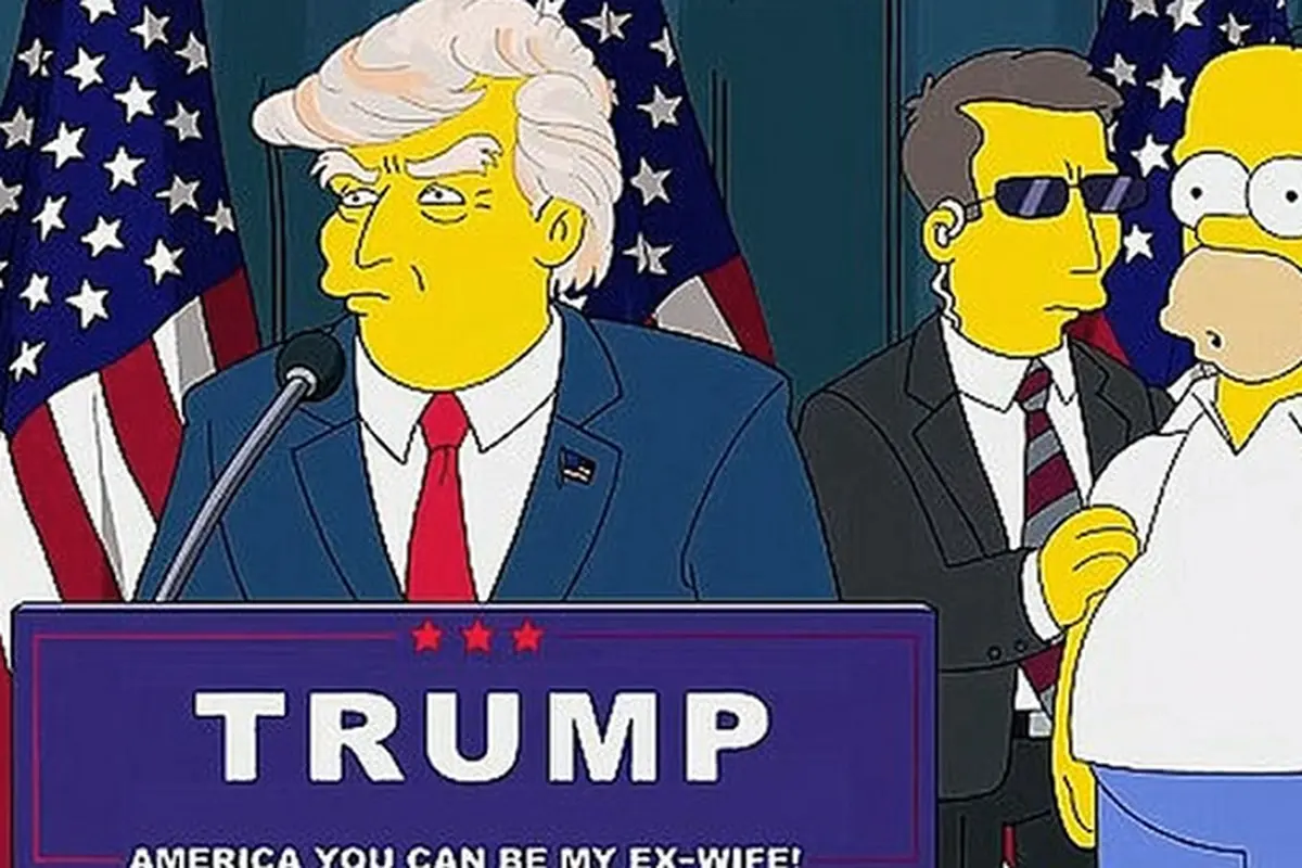 18 tahun lalu, sebuah episode dalam The Simpsons pernah 'meramalkan' bahwa di masa depan Donald Trump jadi presiden AS (Capture/DAHBOO77)