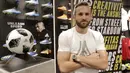 Striker Bali United, Ilija Spasojevic, berpose saat peluncuran sepatu Adidas di Fisik Footbal, Grand Indonesia, Jakarta, Jumat (22/6/2018). (Bola.com/M Iqbal Ichsan)