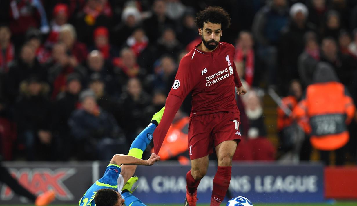 1. Mohamed Salah – Pemain yang selalu tampil konsisten sejak kedatangannya. Di awal tahun kedatangan sudah mampu membawa Liverpool melangkah ke final Liga Champions. (AFP/Paul Ellis)