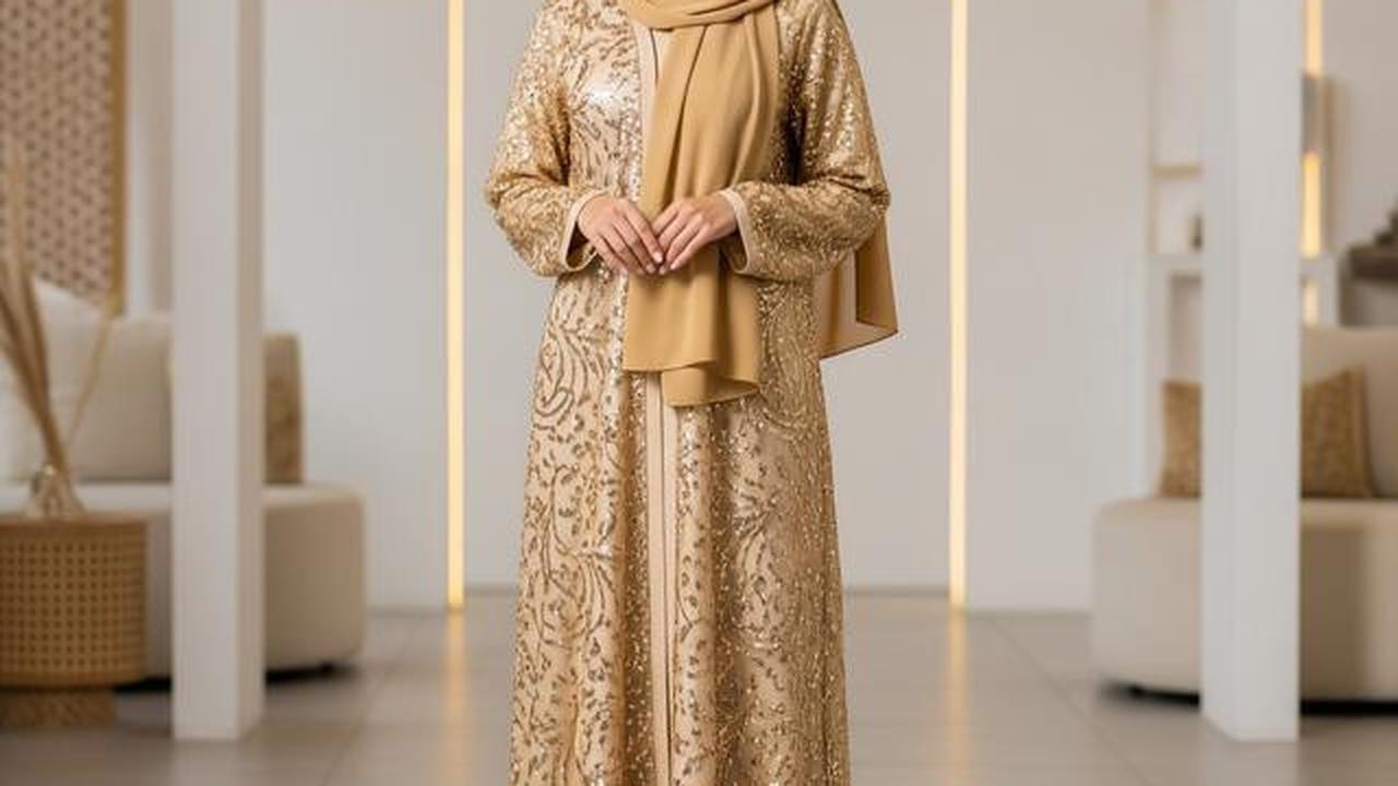 7 Model Abaya Simple tapi Terlihat Glamor, Cocok untuk Acara Resmi dan Sehari-Hari