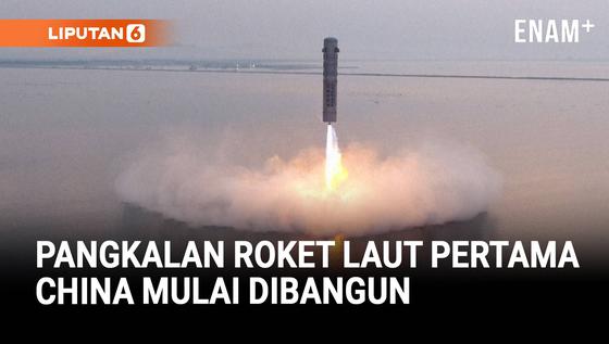 China Bangun Pangkalan Roket Daur Ulang Lepas Pantai Pertama