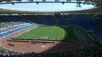 Stadio Olimpico punya trek atletik yang representatif sehingga kerap menggelar kejuaraan Atletik selain dipakai untuk sepak bola seperti Euro 2020 (stadiumguide.com)