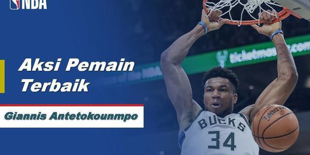VIDEO: Giannis Antetokounmpo Bawa Milwaukee Bucks Menang Atas Philadelphia 76ers 119-98