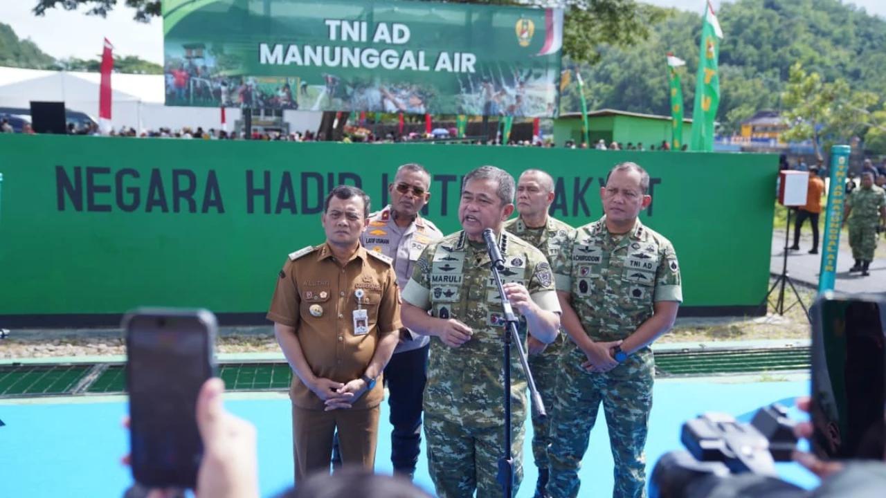 FOTO: Kasad Resmikan Pompa Hidram di Banyumas, Dorong Ketahanan Air dan Swasembada Pangan