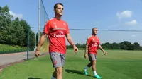 Granit Xhaka mengaku merasa terhormat bisa bermain bersama Jack Wilshere di Arsenal. (doc. Arsenal FC)