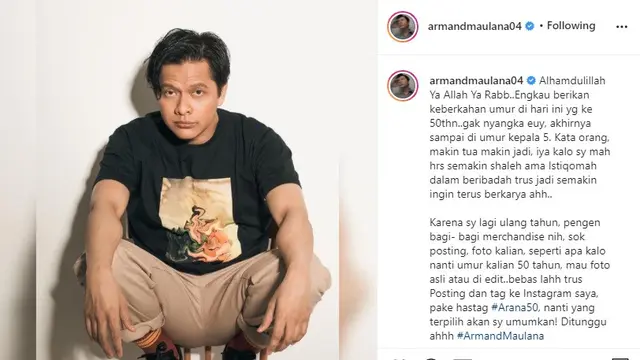 Armand Maulana (Foto: Instagram/@armandmaulana04)