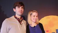 CEO Tumblr, David Karp dan CEO Yahoo, Marissa Mayer