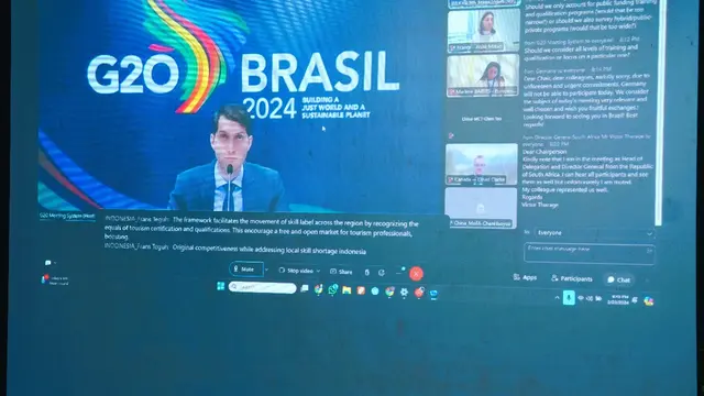 Indonesia Dorong Skema Pendanaan dan Perbaikan SDM demi Pariwisata Berkelanjutan di G20 Brasil