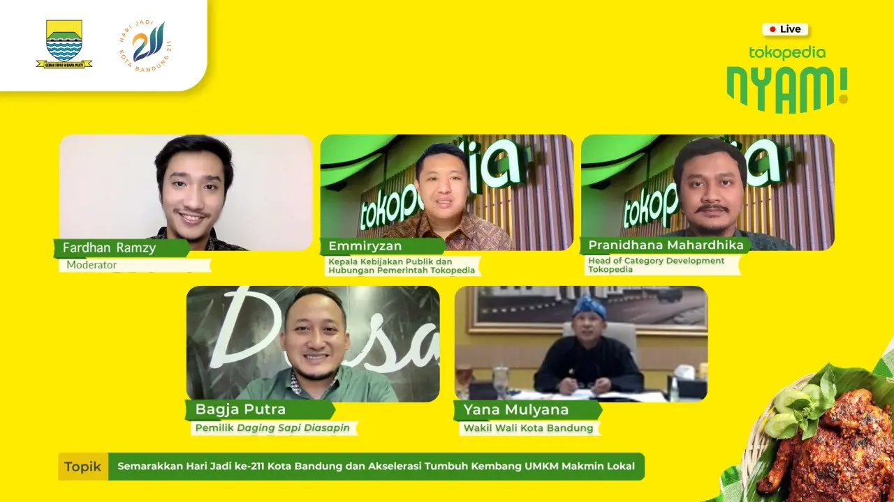 Jumlah Pelaku UMKM Kuliner Bandung Terdigitalisasi Meningkat 60 Persen dalam 3 Bulan
