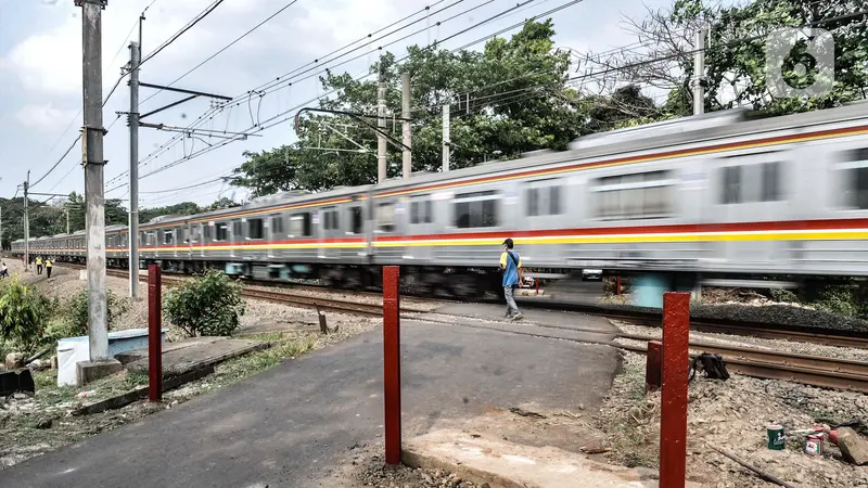 Sering Kecelakaan, Perlintasan Kereta Tanpa Palang di Tanah Kusir Dibangun Pembatas