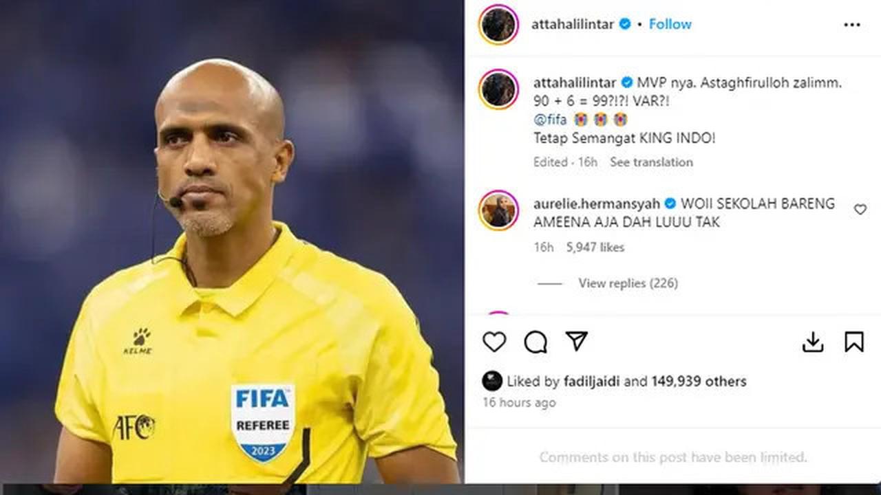 4 Artis Kesal Usai Pertandingan Indonesia Vs Bahrain, Jerome Polin Sampai Ajari Wasit Cara Berhitung